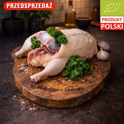 Tuszka gęsi pastwiskowej EKO z ekologicznej hodowli