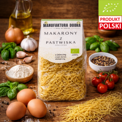 Makaron z pastwiska nitka cienka durum 5 jajeczna