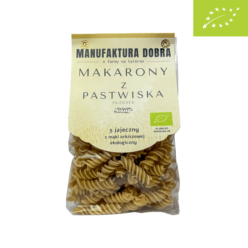 EKO Makarony z Pastwiska - Świderek ORKISZOWY 5-jajeczny - 250 g