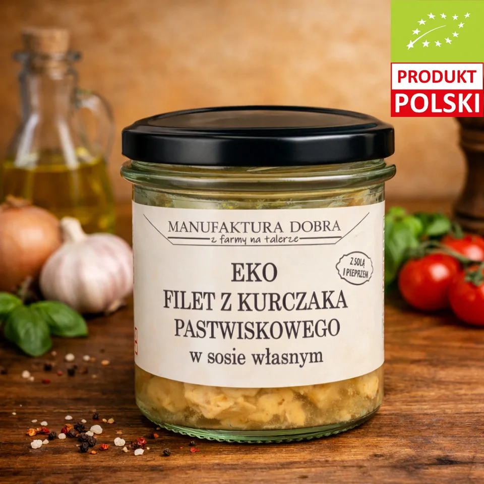 EKO Filet z Kurczaka Pastwiskowego w sosie własnym 250 g