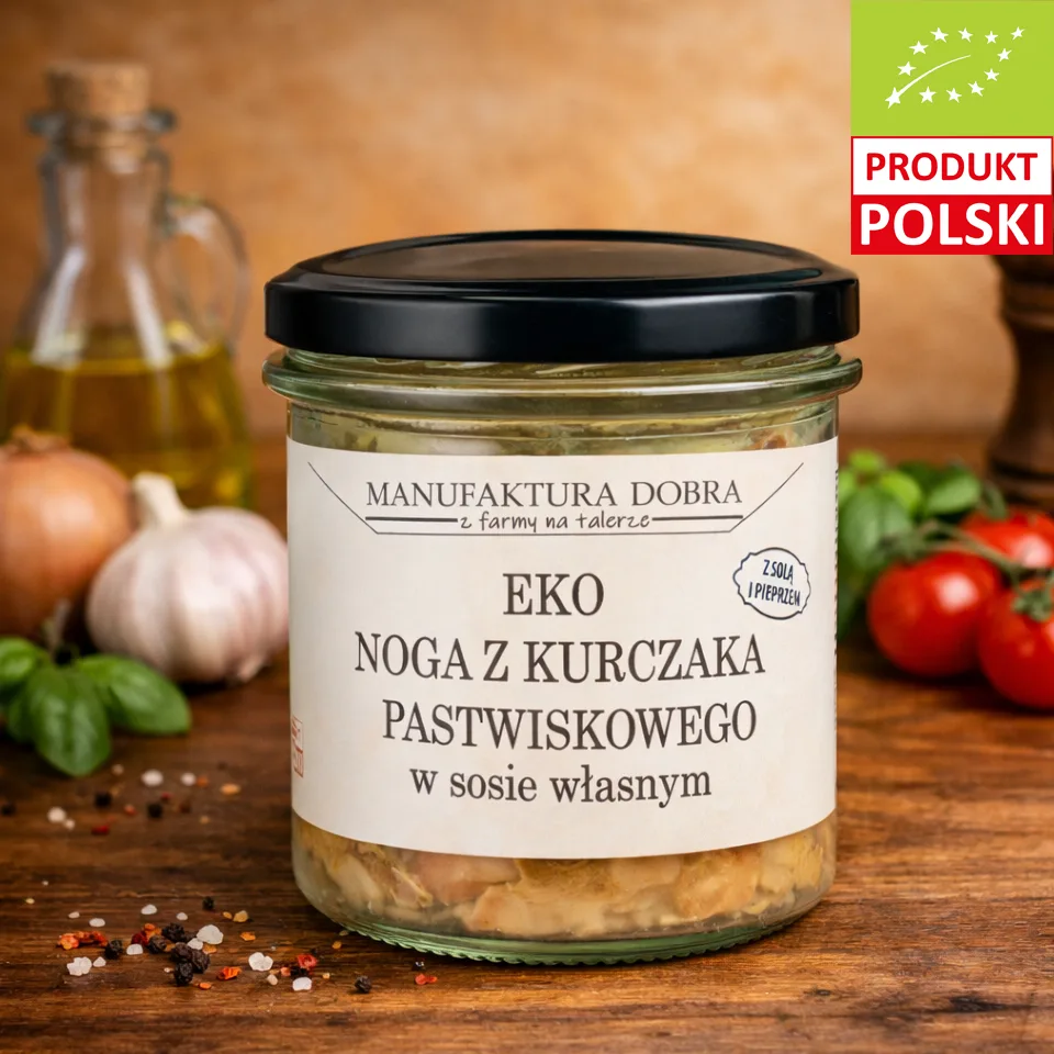 EKO Noga z Kurczaka Pastwiskowego w sosie własnym