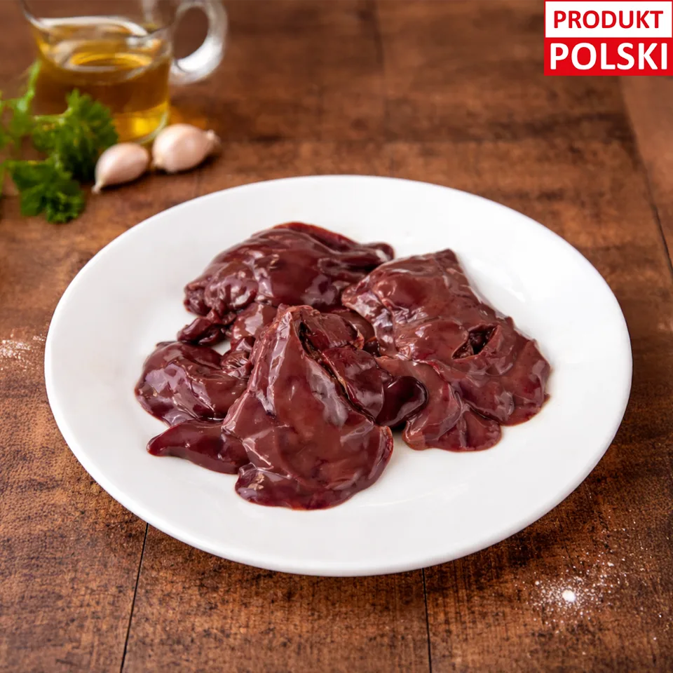 Świeża wątróbka z Kurczaka Pastwiskowego ok. 0,5 kg